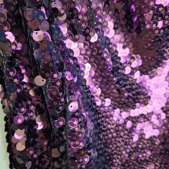 Free People Bright Start Sequin Midi Skirt Purple Size 2 - Picture 6 of 9
